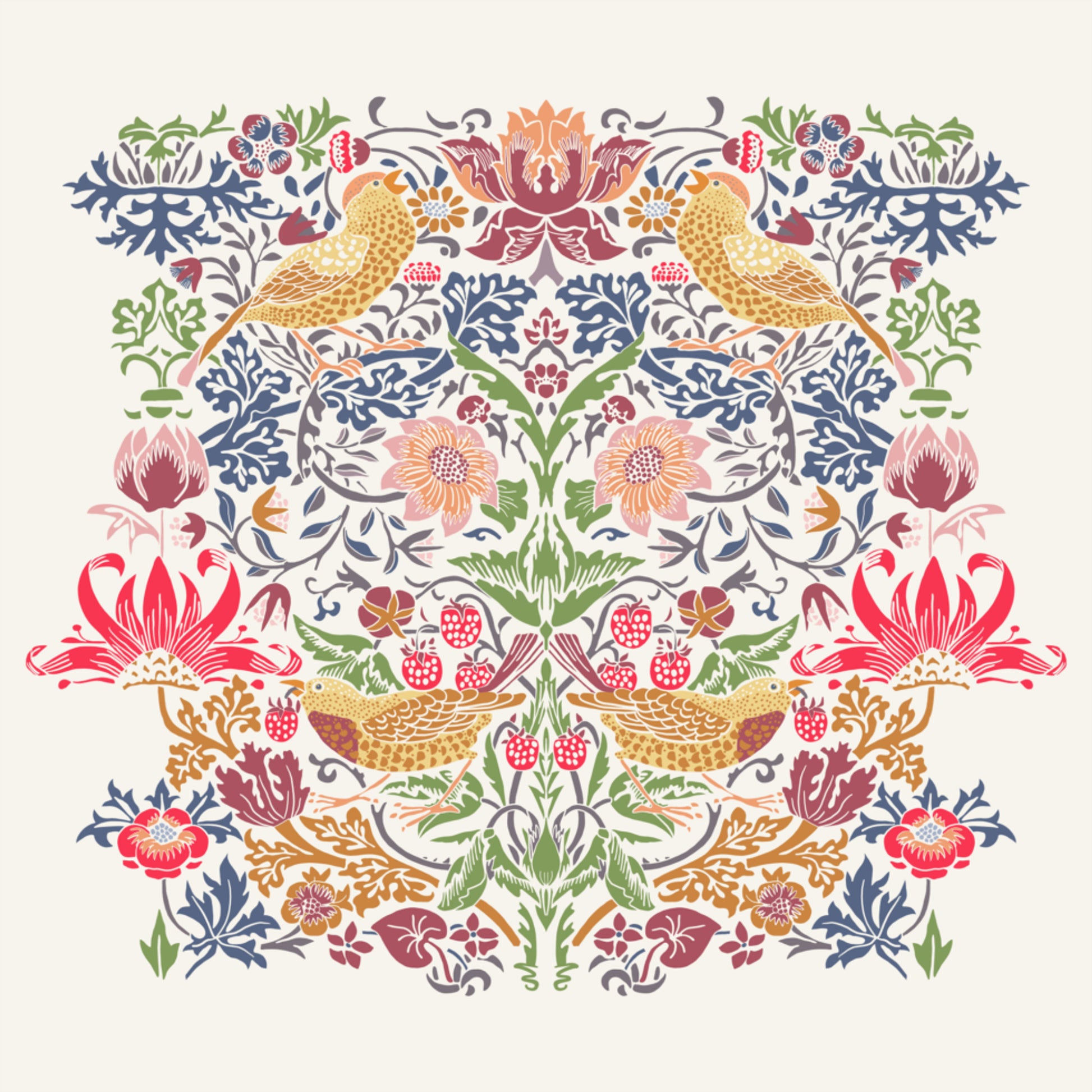 Vintage Botanical Birds