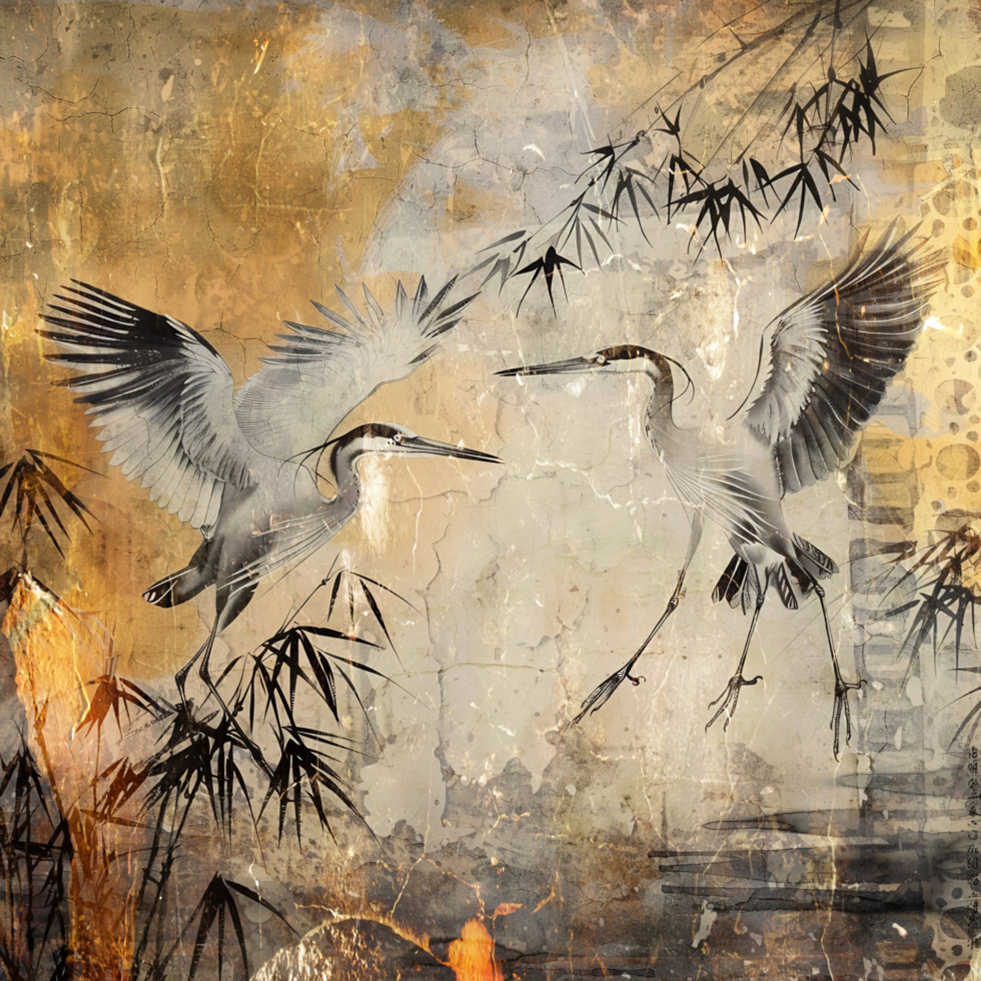 Bird Birds Animal Vintage Art Illustration Wallart 25