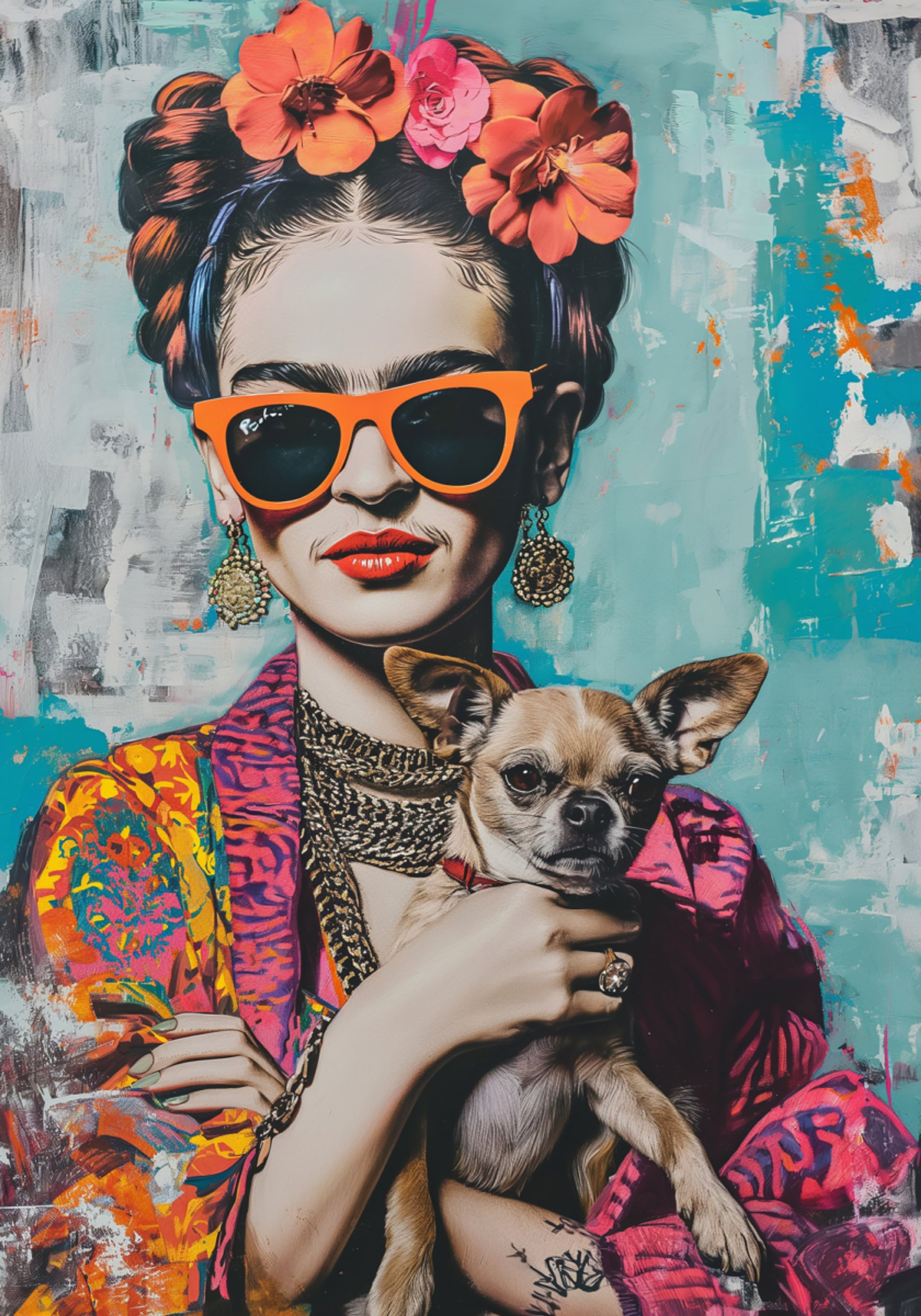 Colorful Portrait Chihuahua