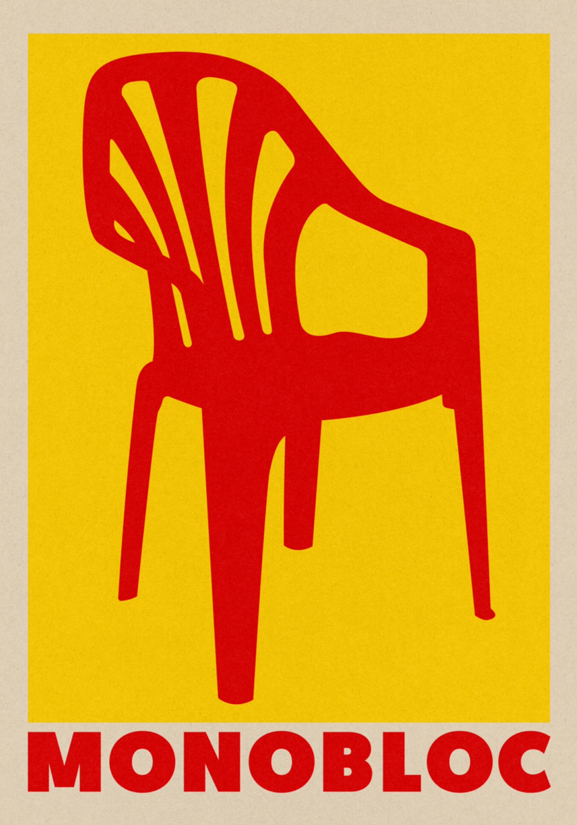 Red Monobloc Chair