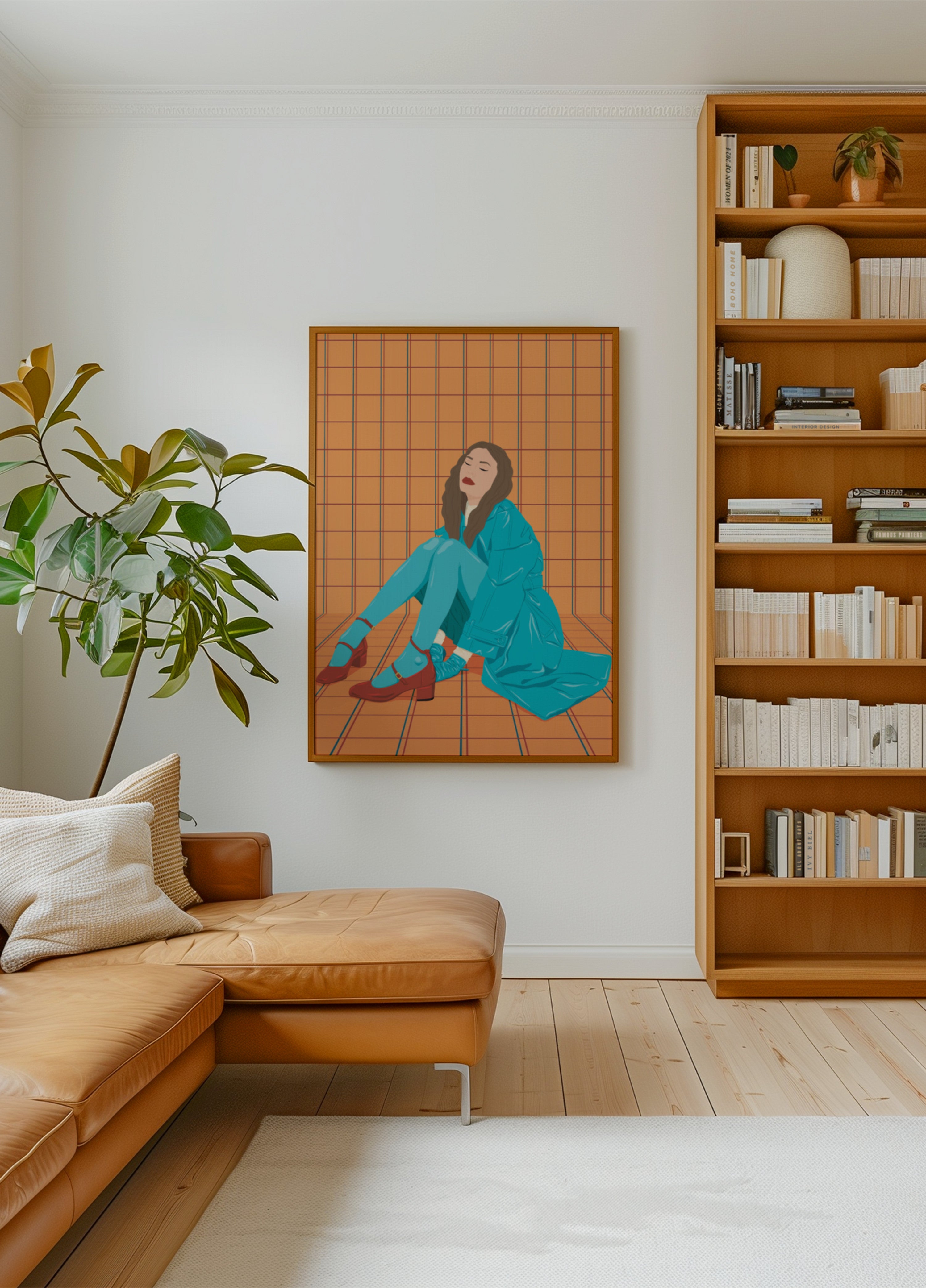 Stylish Woman in Teal