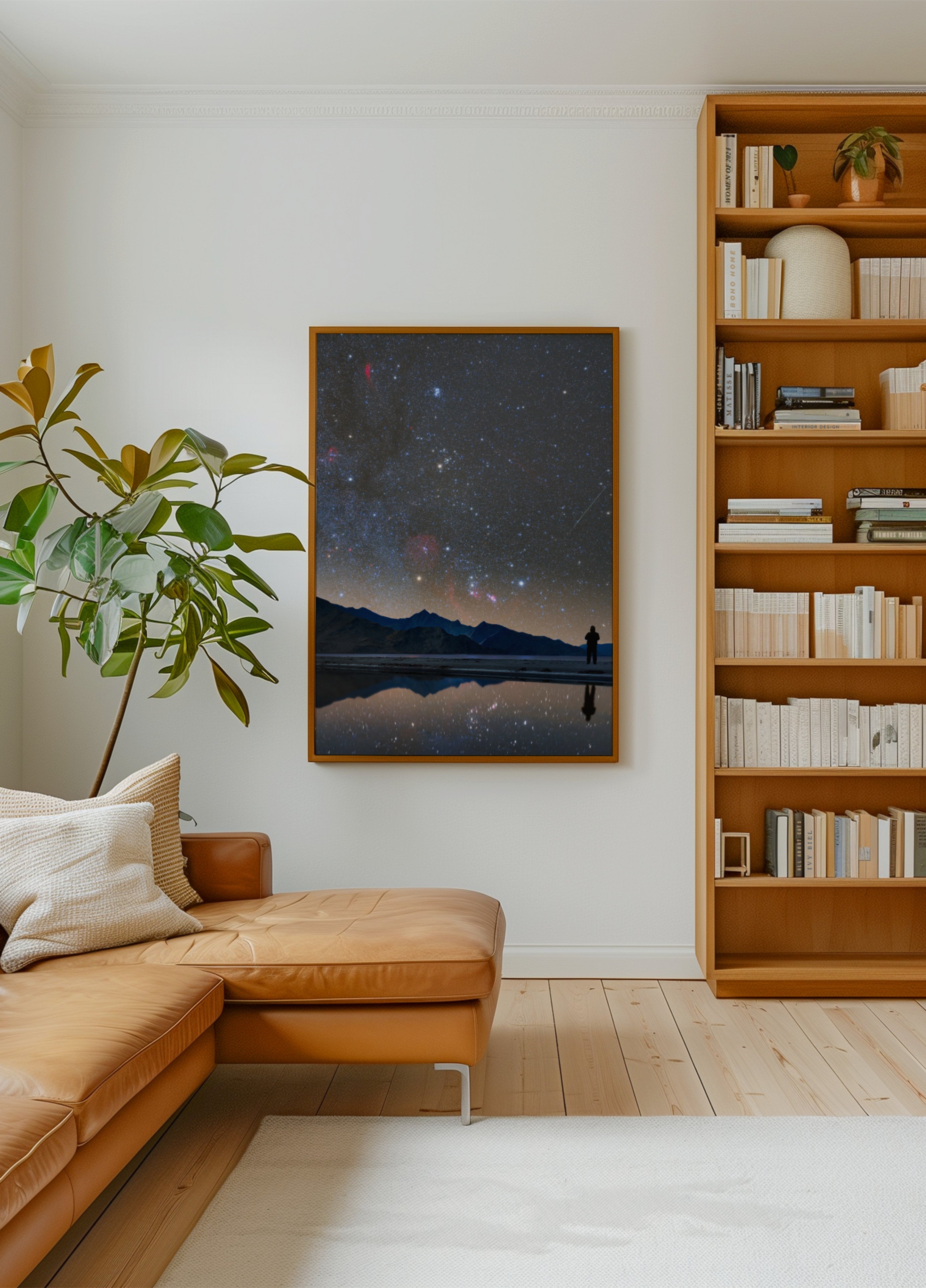 Stargazer Night Sky Reflection