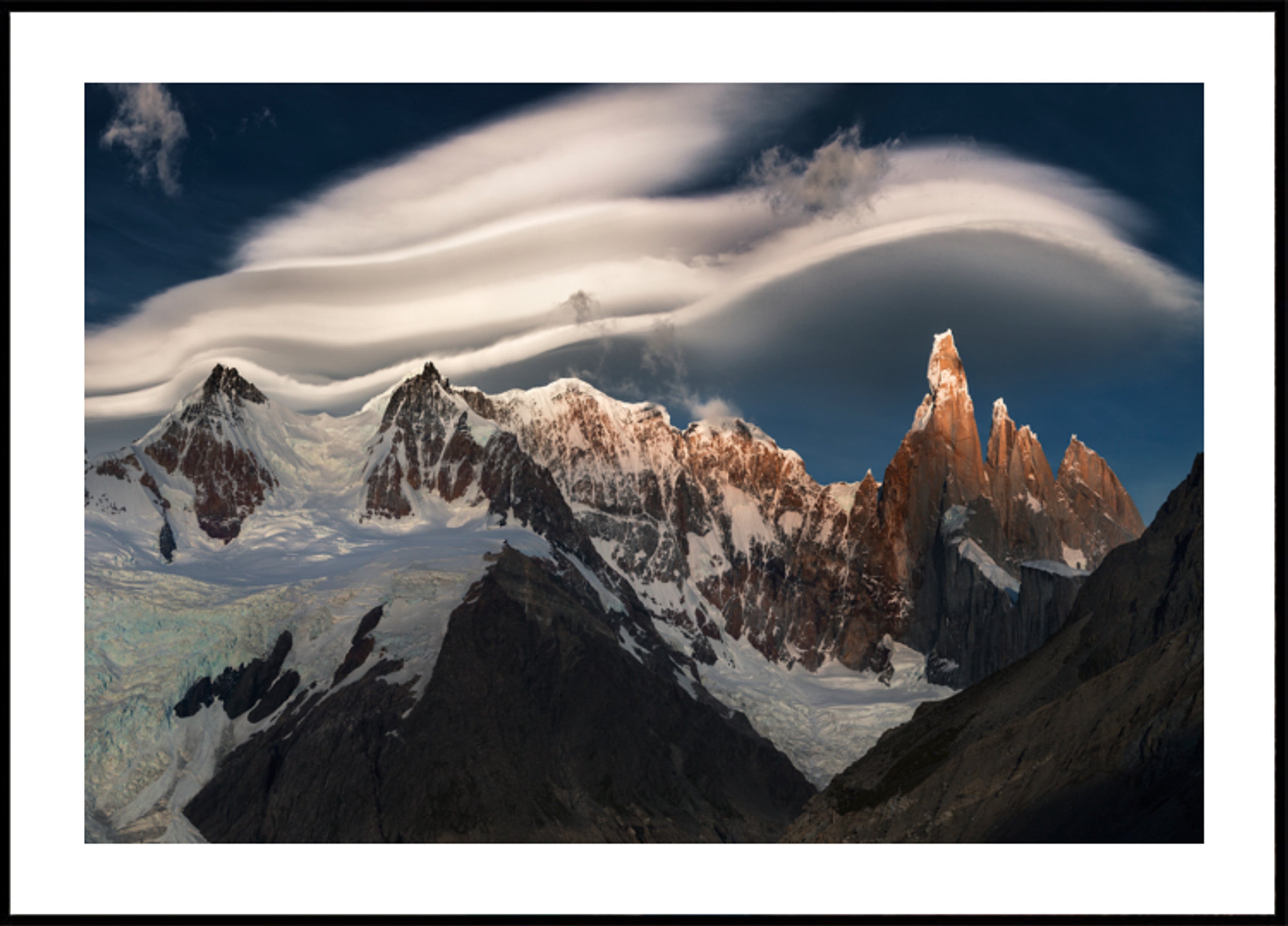 Golden Peaks Lenticular Cloud