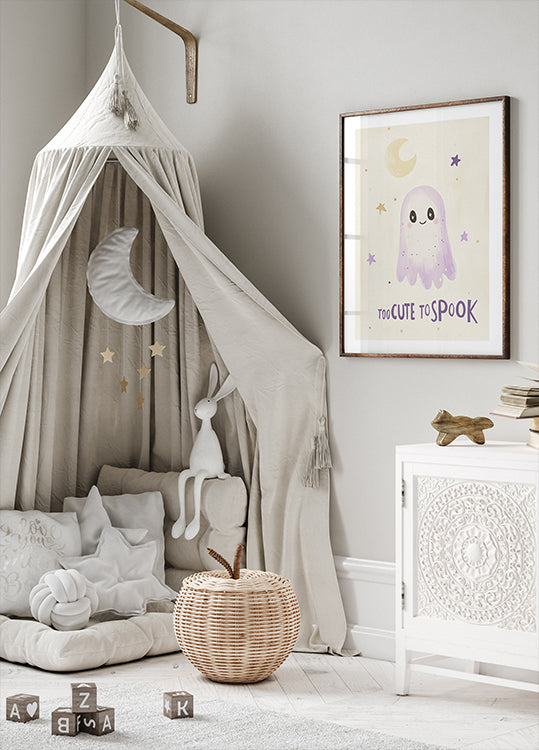 Adorable Ghost Night Plakat - Posterbox