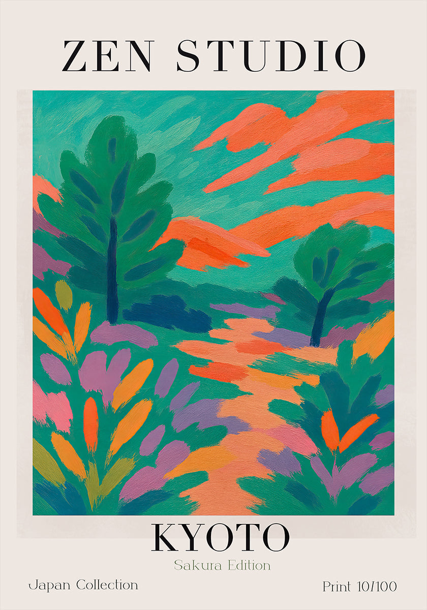 Vibrant Kyoto Path (NEW) - Posterbox