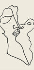 Abstract Faces Intertwined Plakat - Posterbox