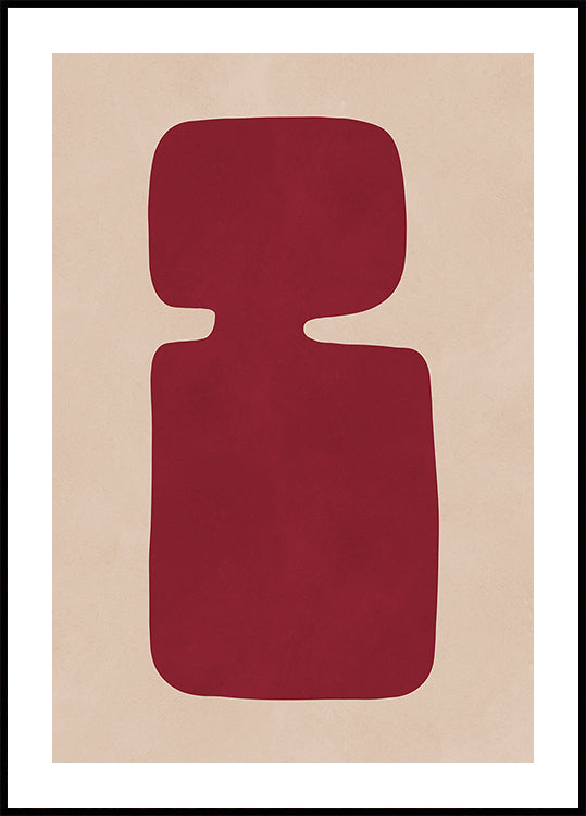 Crimson Silhouette Plakat - Posterbox