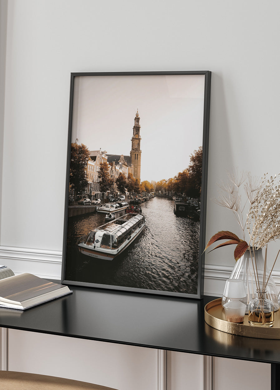 Walk Along The Prinsengracht Canal Poster - Posterbox.dk
