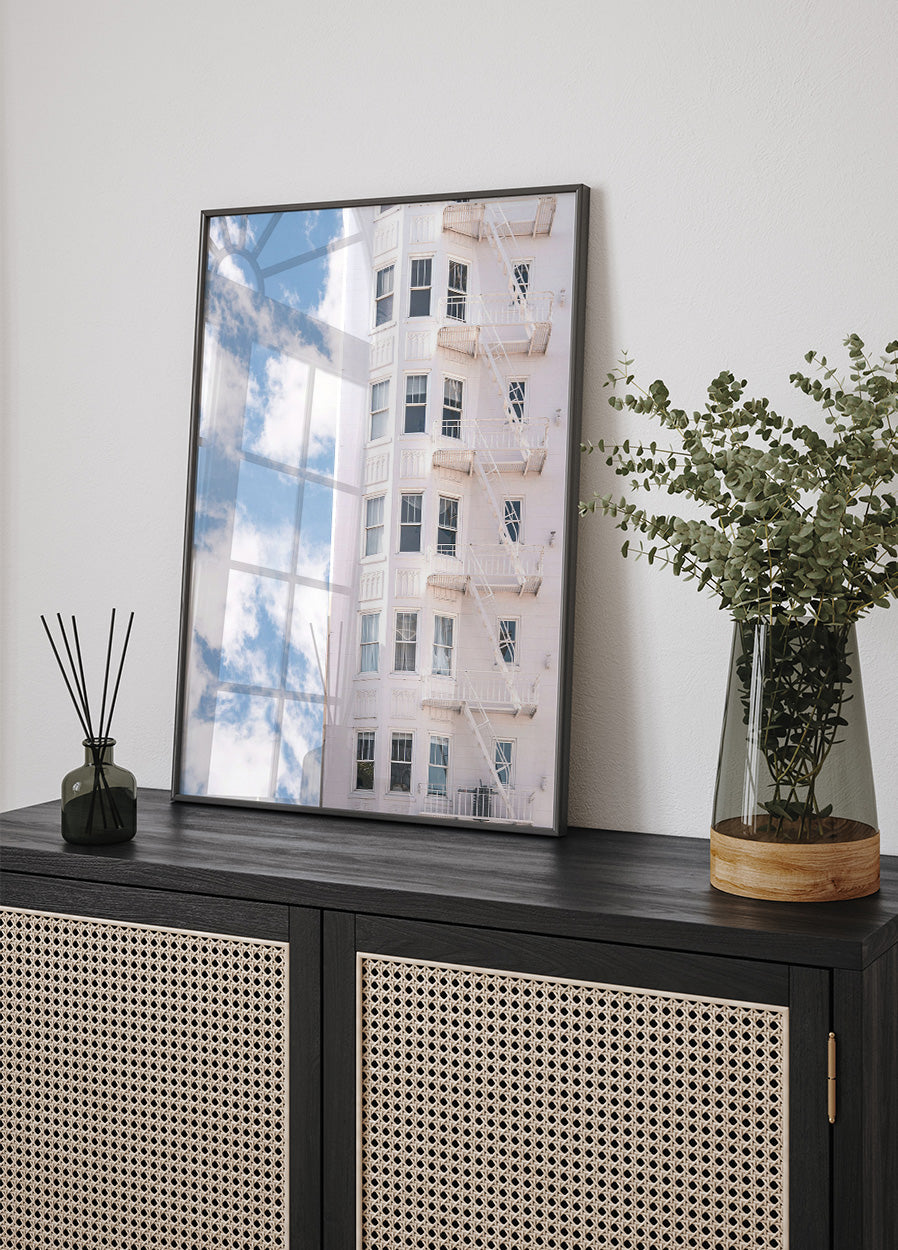 White Building Poster - Posterbox.dk