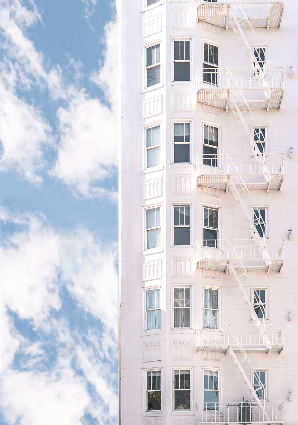 White Building Poster - Posterbox.dk