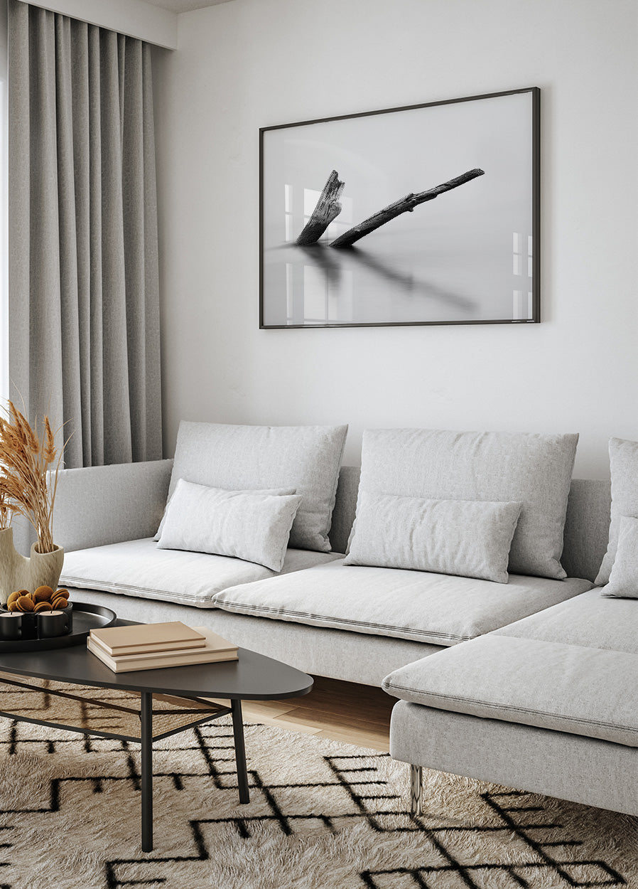 Wooden Log In The Water Poster - Posterbox.dk